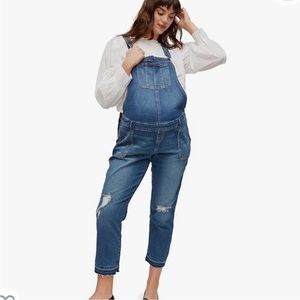 Motherhood maternity overalls denim